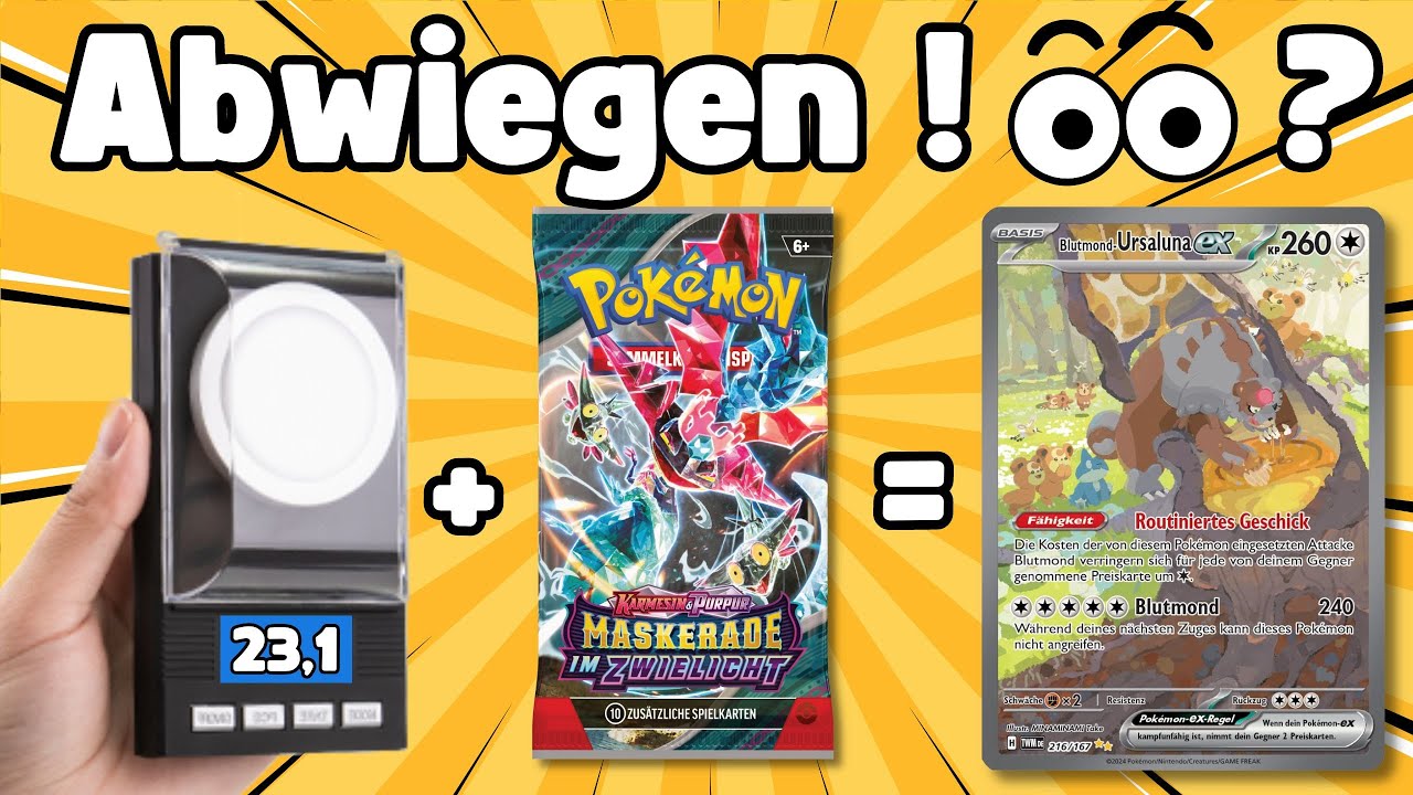 Pokemon Maskerade im Zwielicht Booster wiegen | Pokémon Twilight Masquerade | Opening DE
