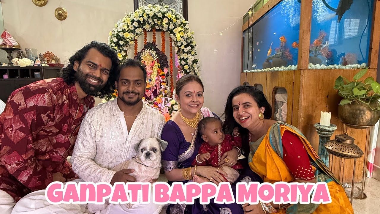 I wore Navari saree this ganpati festival #ganpati 