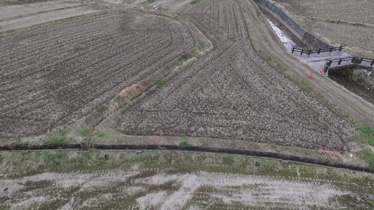 【豊後高田市】田染荘　小崎地区（冬の景色）　空撮映像
