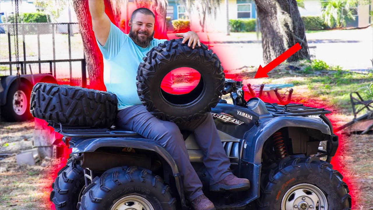 Yamaha Grizzly 660 tire swap!