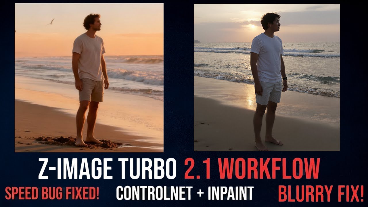 Z-Image Turbo ControlNet 2.1 с Depth V3: Заполнение пробелов (больше никаких размытых изображений)