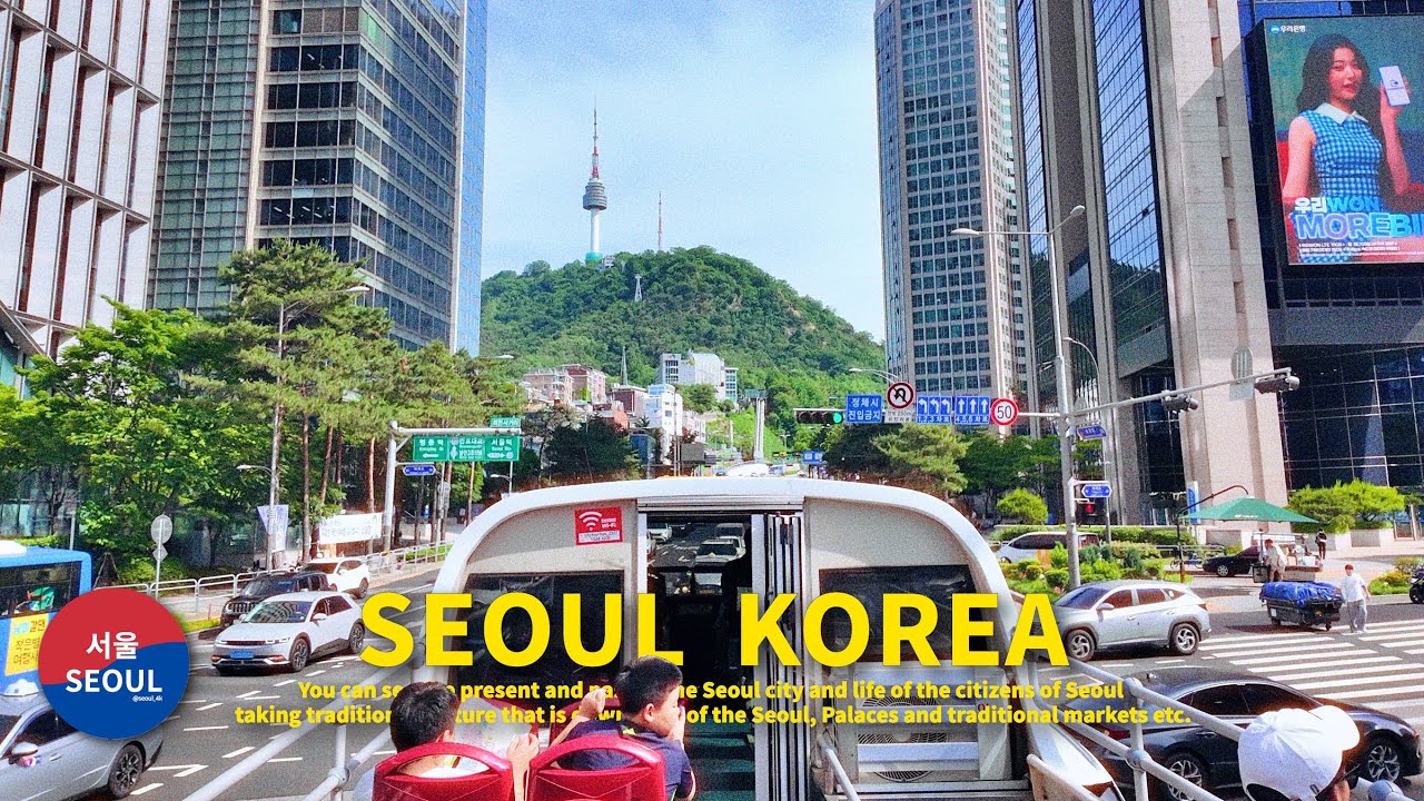 Seoul City Tour Bus + Namsan Cable Car + N Seoul Tower Observatory | Hop-On Hop-Off Bus Tour, Korea