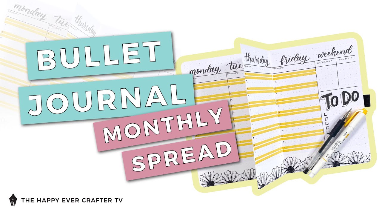 Как начать вести Bullet Journal – Часть 2: Ежемесячный разворот
