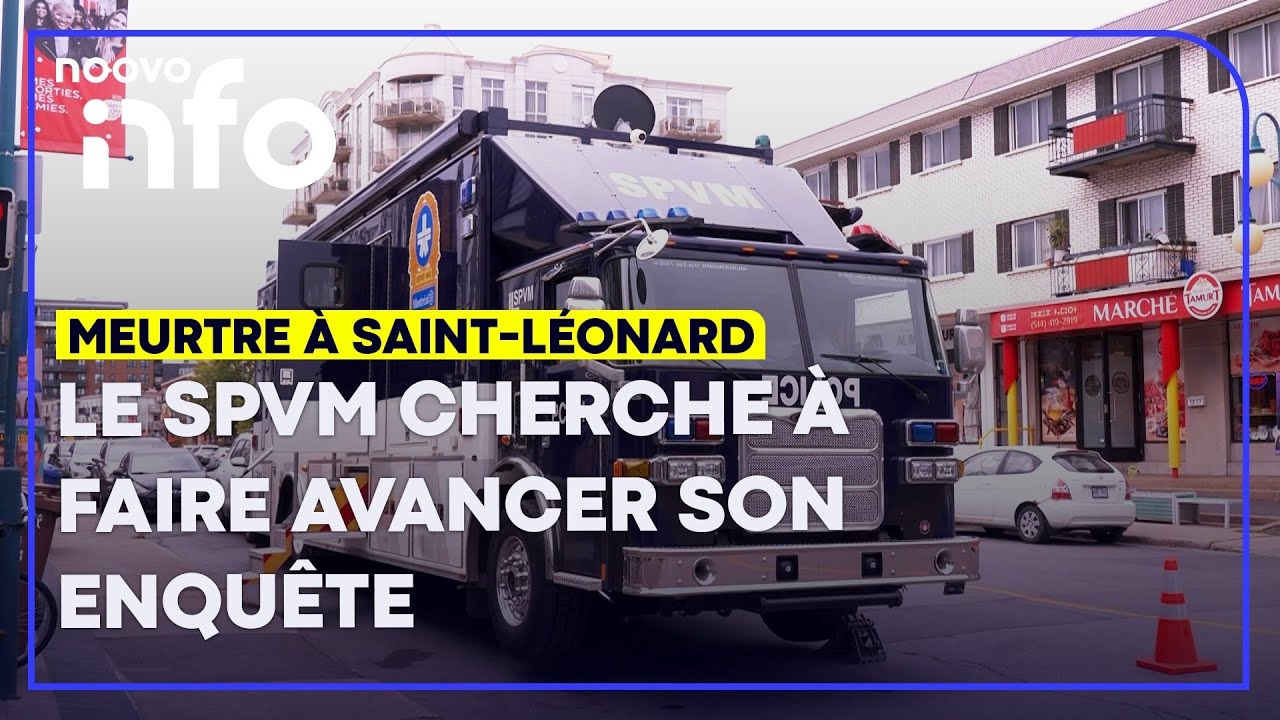 Le SPVM installe un poste de commandement pour un homicide survenu en 2023
