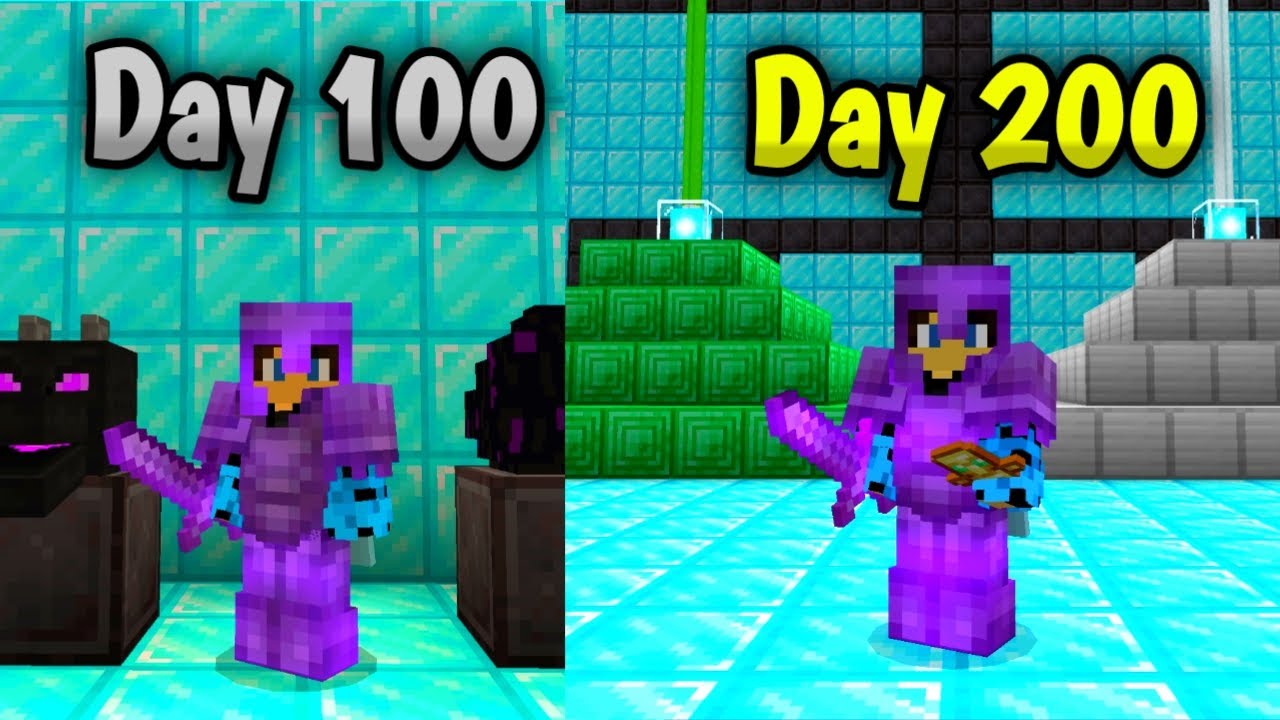 I Survived 200 DAYS In Minecraft HARDCORE...