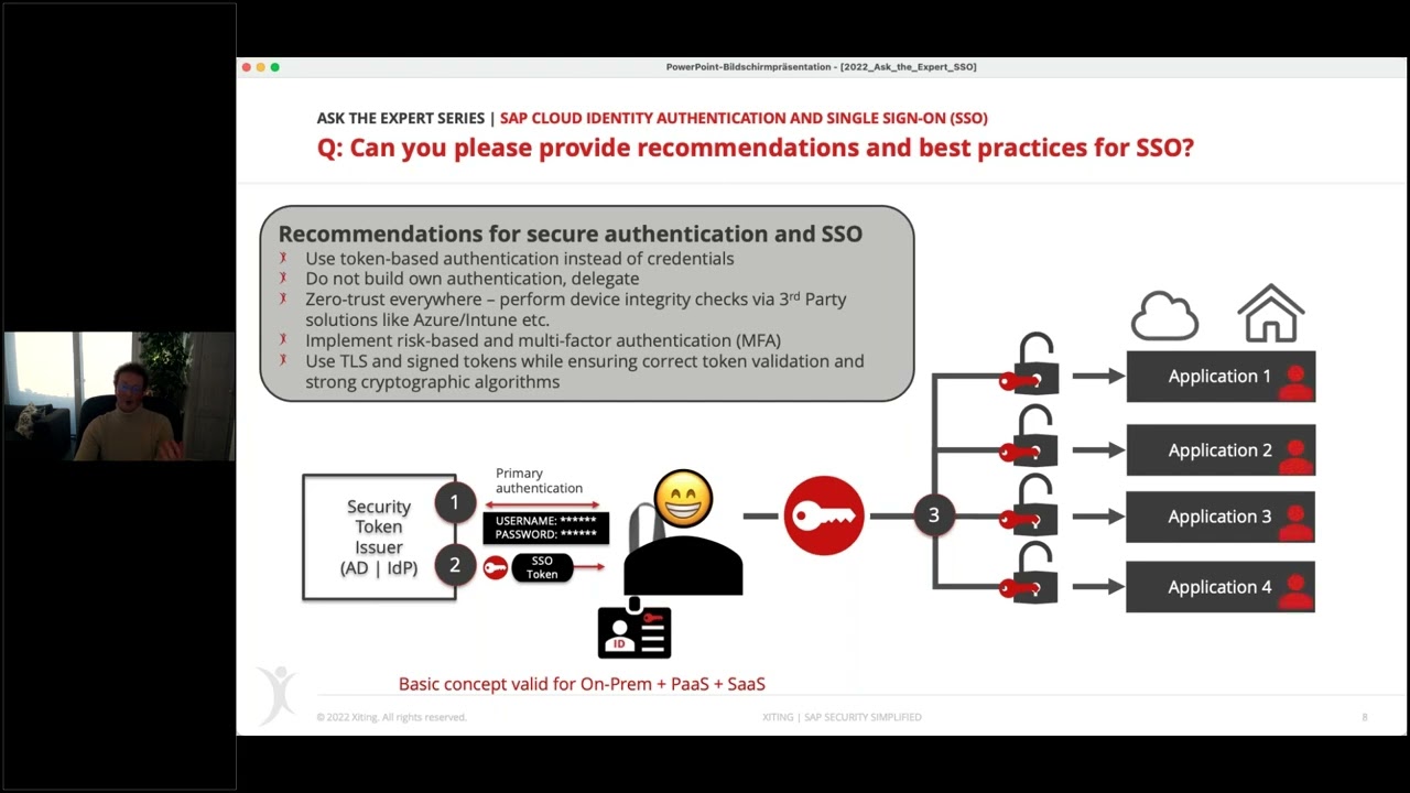 Xiting Ask the Expert #3: SAP Cloud Identity Authentication and Single Sign-On