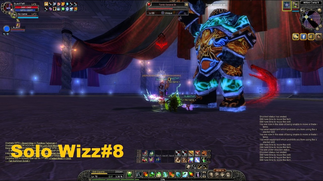 İSRO Solo Wizz#8 - JG Cave  - Unique's  I Silkroad Online