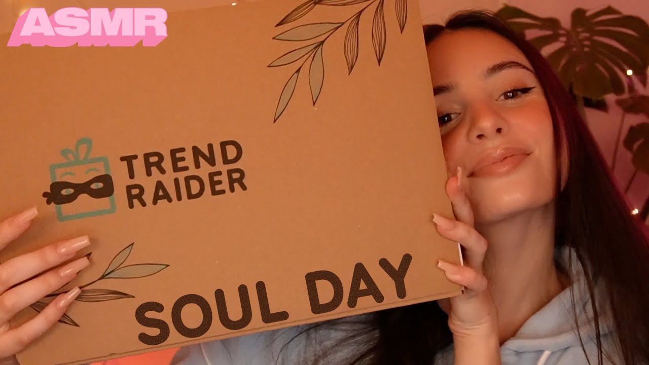 ASMR XXL Whispered Unboxing mit TrendRaider Paket 📦 SOUL DAY für tiefe Entspannung 🧘🏻‍♀️🌅