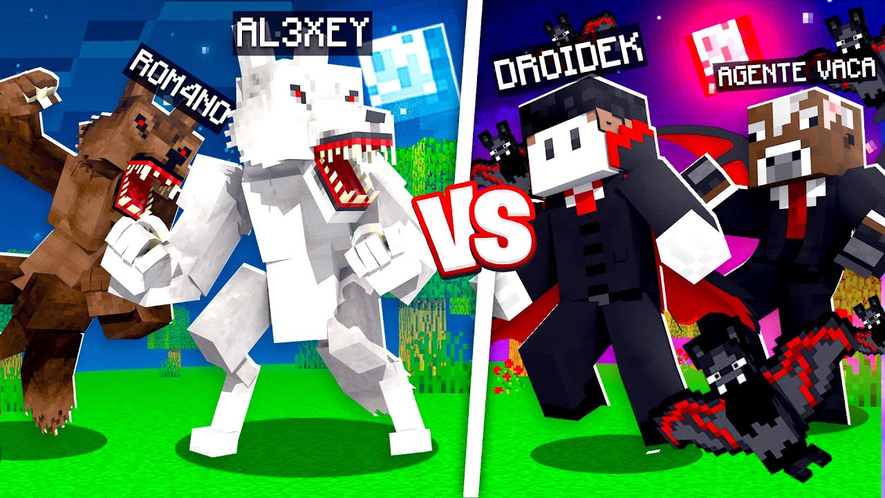 Sobrevivi 100 DIAS no VAMPIRO VS LOBISOMEM do Minecraft - O FILME