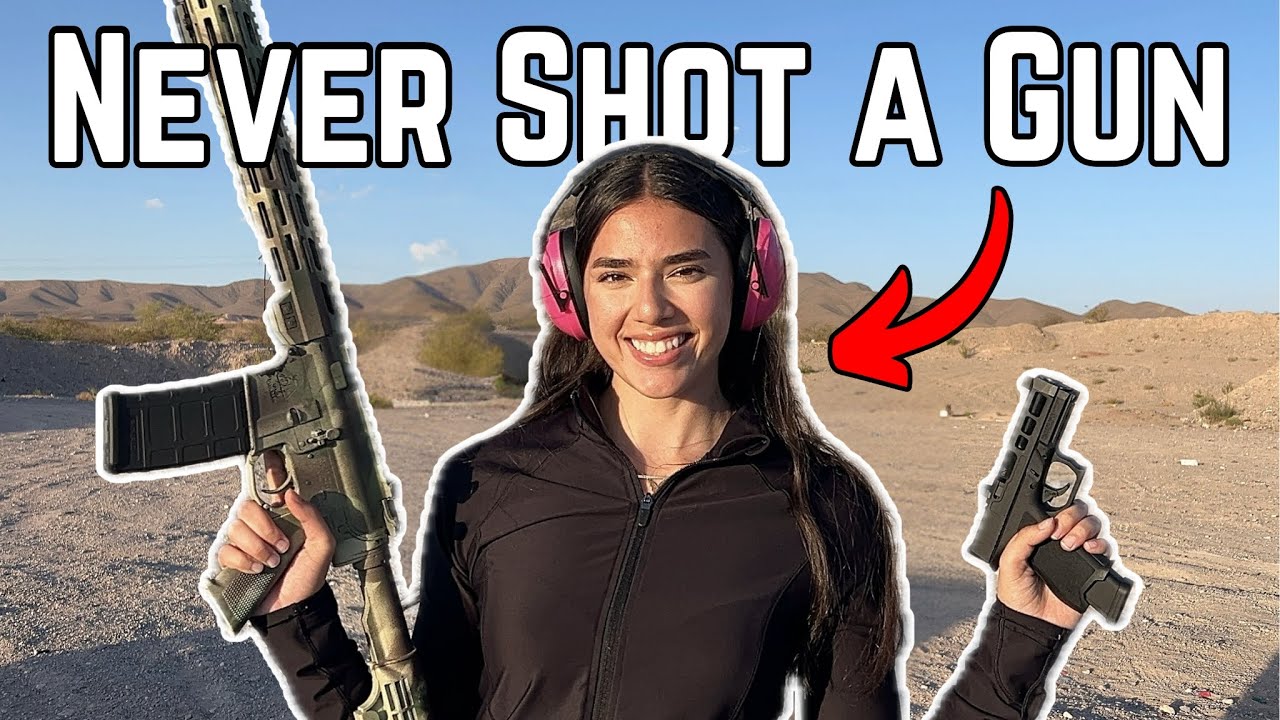My SISTER’S First Time at a GUN RANGE!!