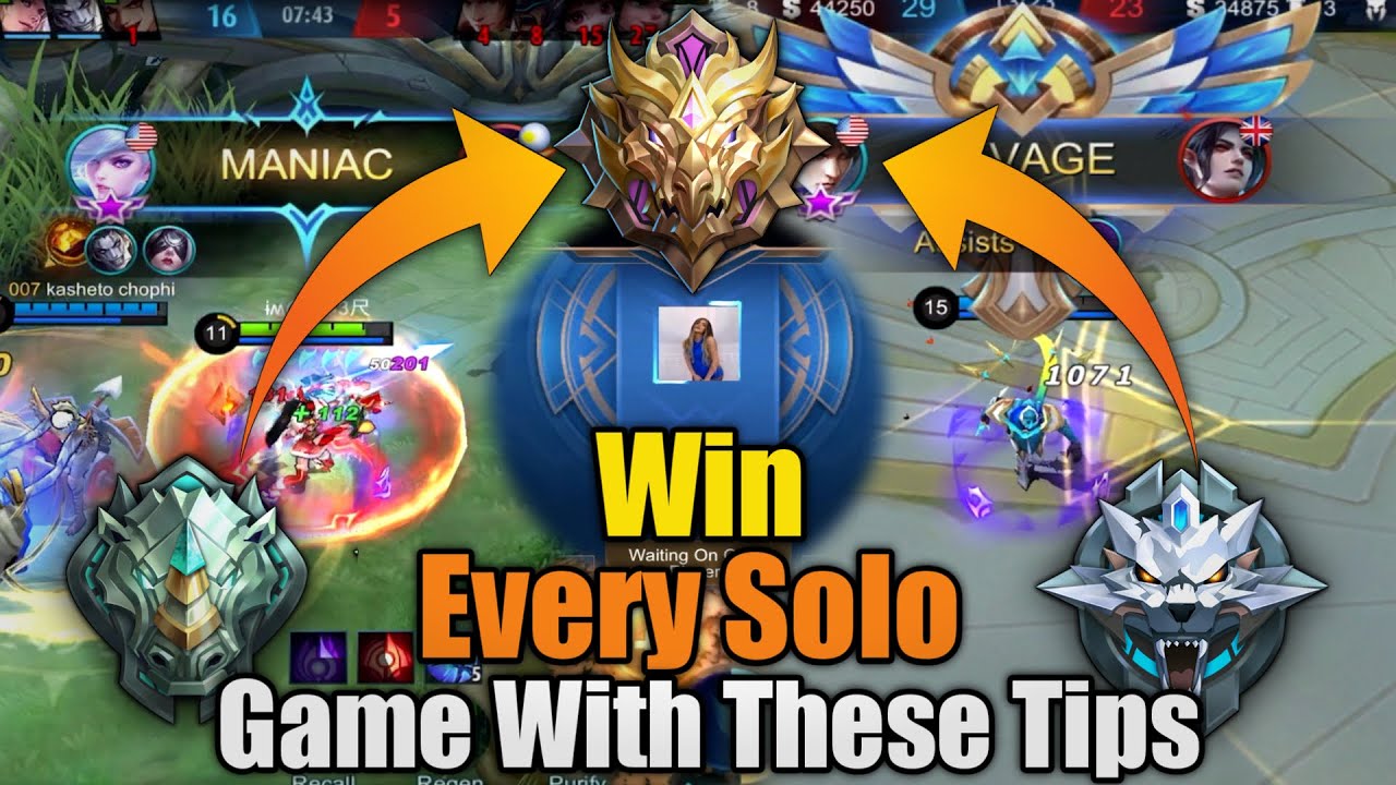 Solo Rank Players, These Tips Will Definitely Help You Win More In Rank | Mobile Legends Tips | MLBB