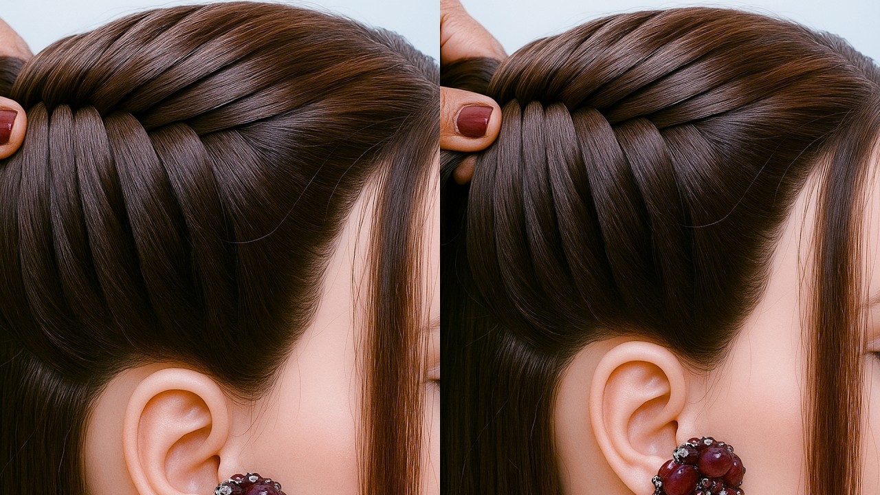 Amazing new hairstyle - easy hairstyle for girls | hair design | hairstyle for weddings