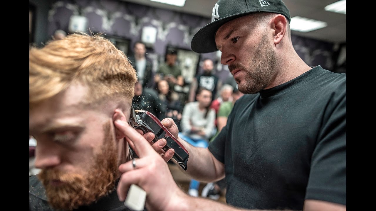 Alan Beak at Slicks Barbers Glasgow