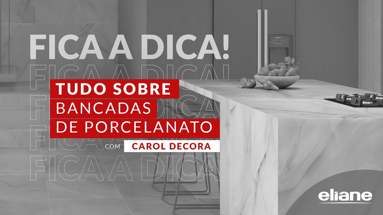 Tudo sobre bancadas de porcelanato com Carol Decora