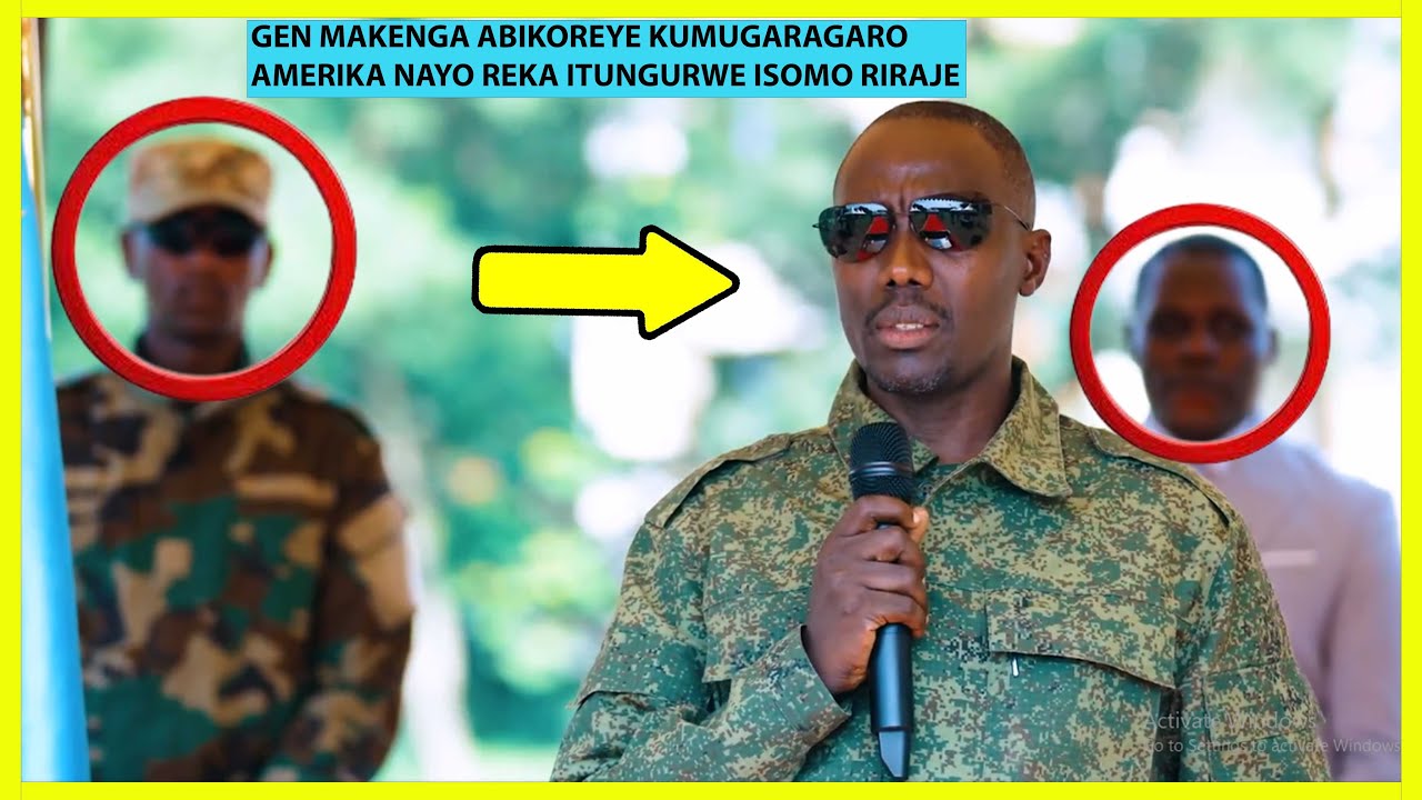 GEN SULTAN MAKENGA ABIKOZE KUMUGARAGARO ACIYE AKARONGO AMERIKA NTAYITINYA TSHISEKEDI AGIYE KWIGA