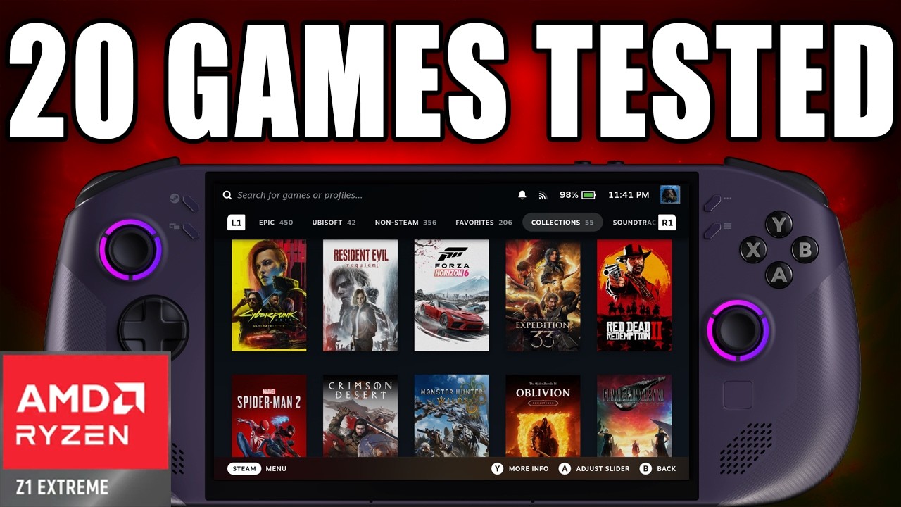 20 Legion GO S Z1 Extreme Games Tested: Handheld Performance Showcase