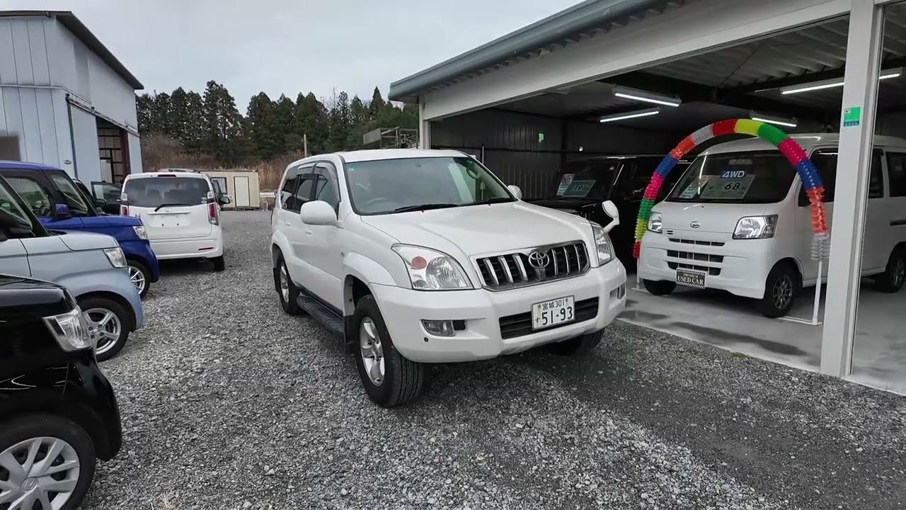【20年落ちでも買取金額：1.300.000円】トヨタ・ランドクルーザープラド、輸出向け買取価格高騰中、田舎の中古車屋ピース・福島県相馬市発