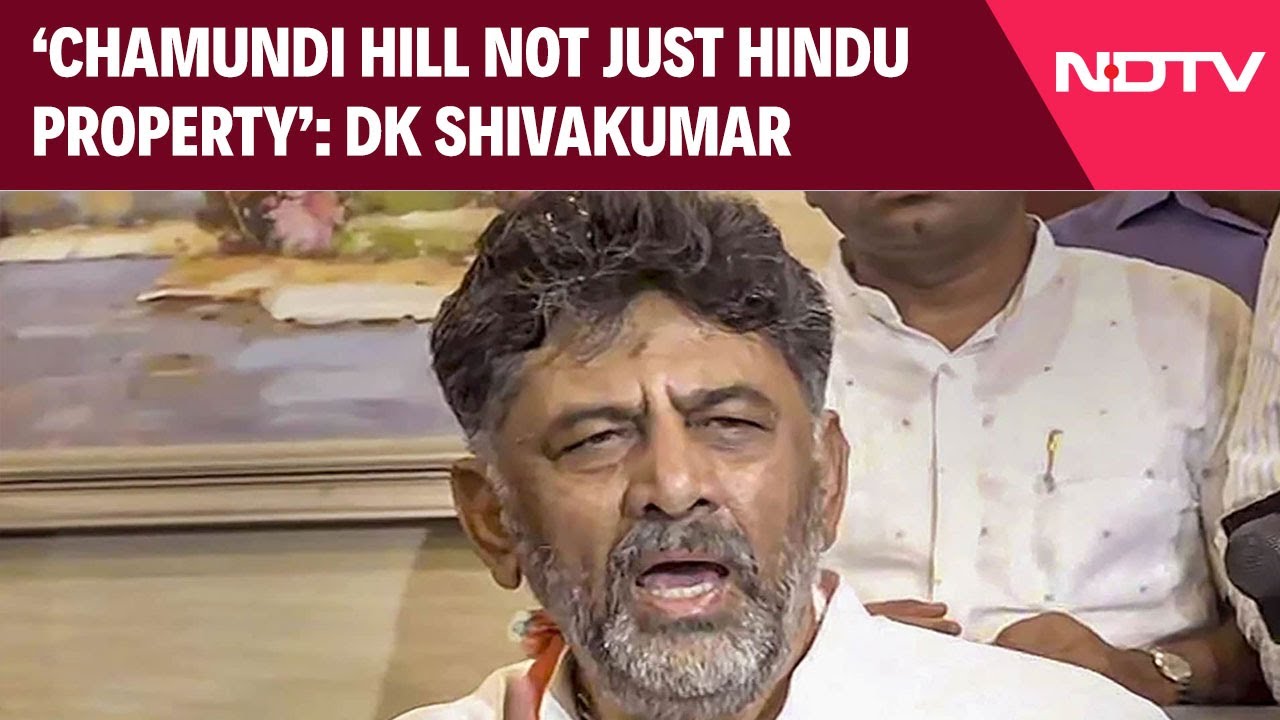 Karnataka News | 'Chamundi Hill Not Just Hindu Property,' Says DK Shivakumar, BJP Hits Back