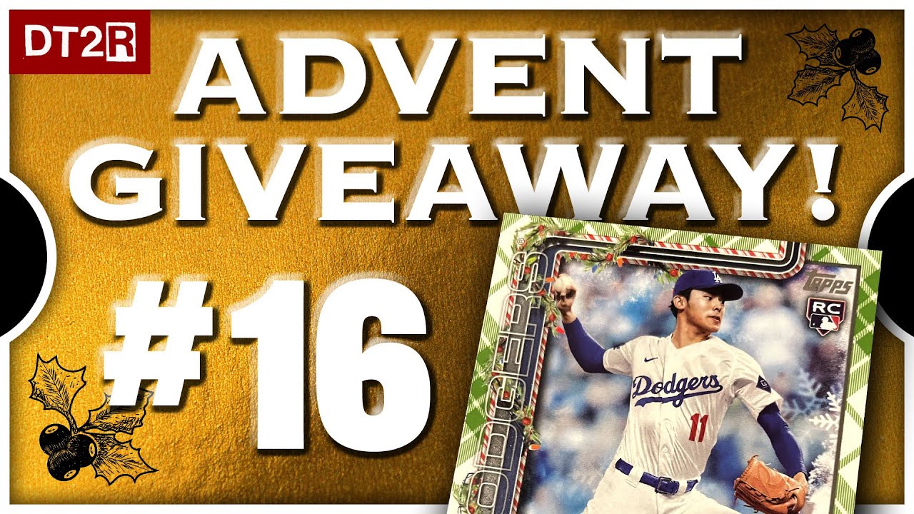 GIVEAWAY DAY 16! 🎉 Advent 2025 — Roki Sasaki Rookie Holiday Parallel!