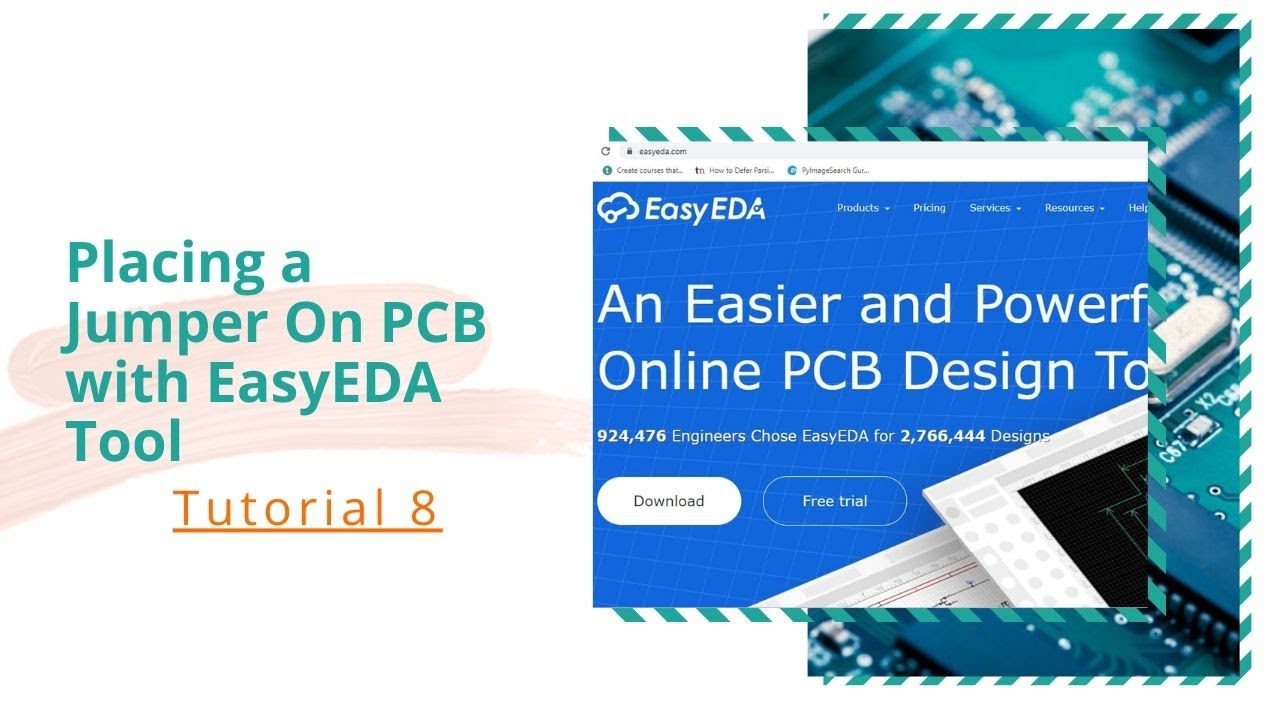 How To Place  Jumper On PCB Using easyEDA