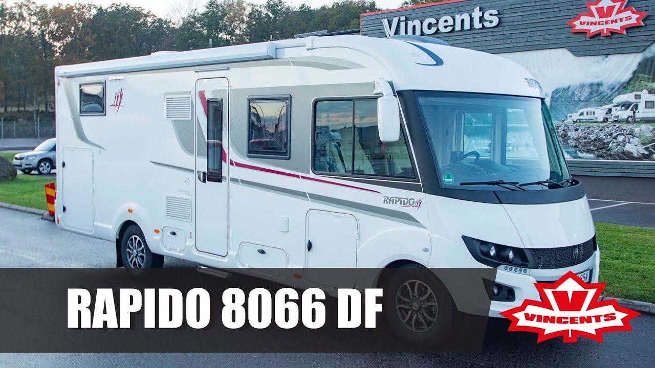 Tekniker visar RAPIDO 8066 DF PREMIUM EDITION SCANDINAVIAN EXCLUSIVE - Vincents Husbil & Husvagn