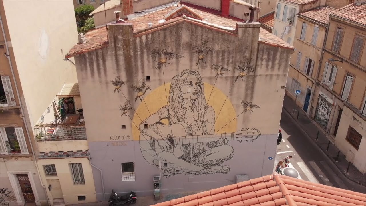 Fresque Tribute to Nûdem Durak - Mahn Kloix