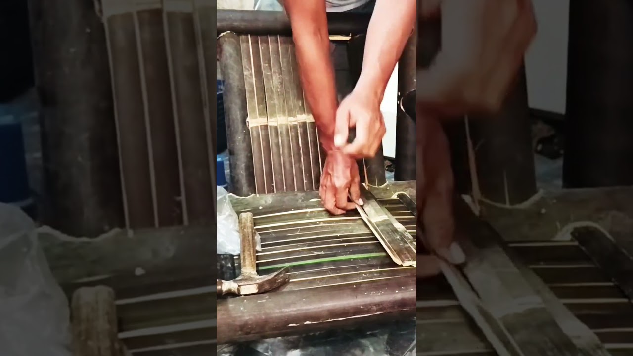 simak cara membuat kursi bambu#kursibambu #diy #shorts #fypシ #construction