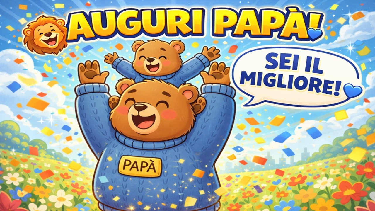 IL MIO PAPÀ È UN SUPEREROE! ❤️ Canzone per la Festa del Papà (19 Marzo)