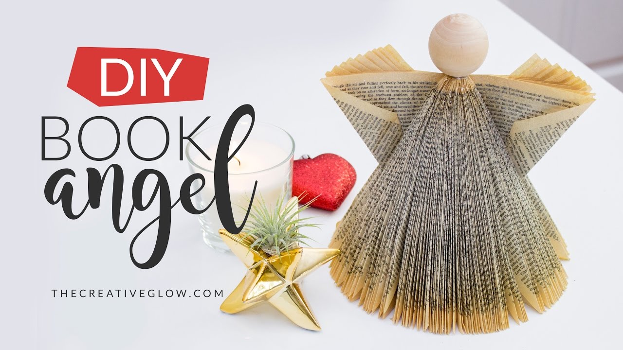 DIY Book Angel // Under $5 Christmas Decor