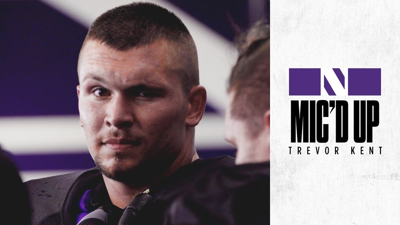 MIC'D UP with Trevor Kent | Northwestern Football