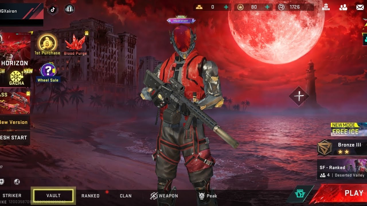 GAMEPLAY BLOOD STRIKE (MOBILE 4 FINGER ) 🥵