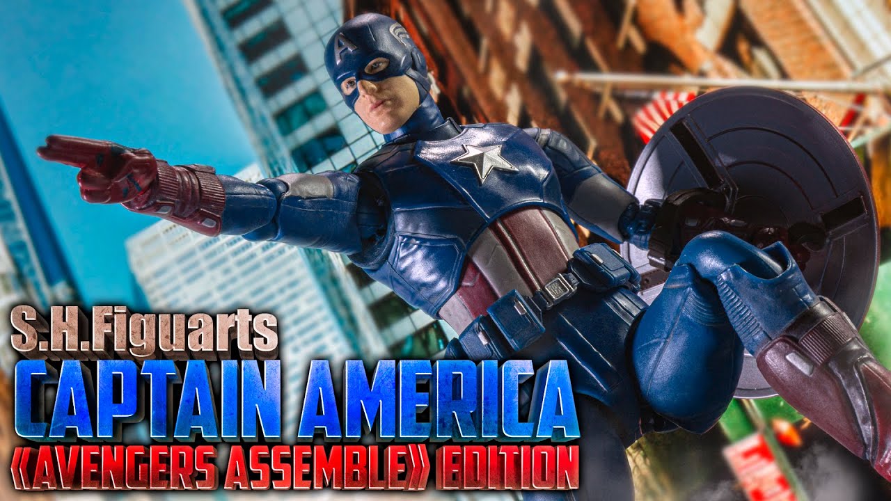 【MARVEL】汚し塗装が入っただけと思うなかれ！更に配色が劇中になった！「S.H.Figuarts キャプテン・アメリカ -《AVENGERS ASSEMBLE》 EDITION‐」を開封！