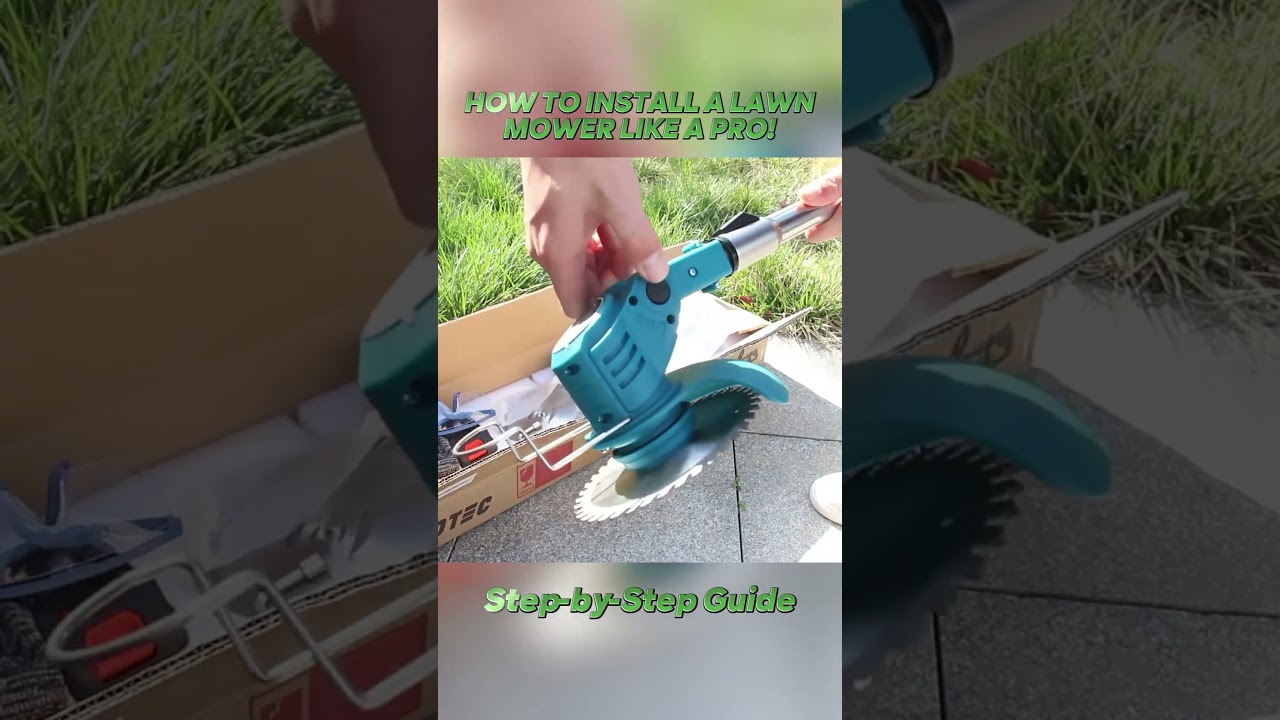 🚀HOW TO INSTALL YOUR X-COTEC LAWN MOWER IN 3 MINUTES? #electricmower #gardening #gardentools