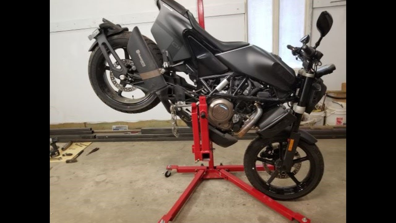 How to DIY Unique space saving motorcycle lift