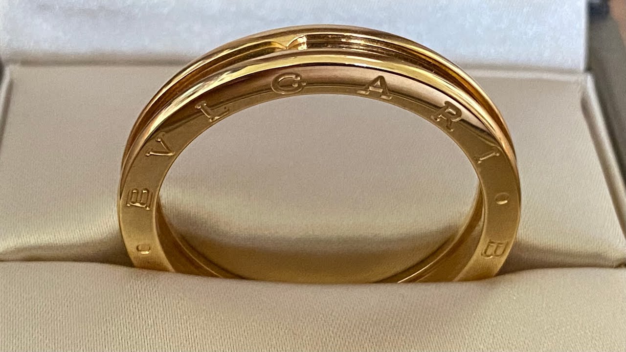 Unboxing Bulgari B Zero 1 yellow gold ring