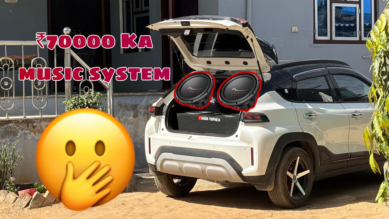 ₹70000 Ka music system  ❤️‍🔥🔉￼#bass #fronx #fronxmodification fronx maruti suzukifronxfronx alloy