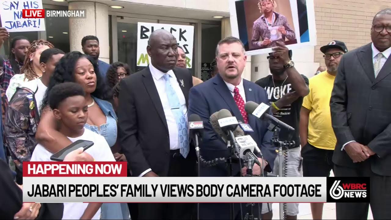 Jabari Peoples’ family, Ben Crump speak after viewing body camera footage
