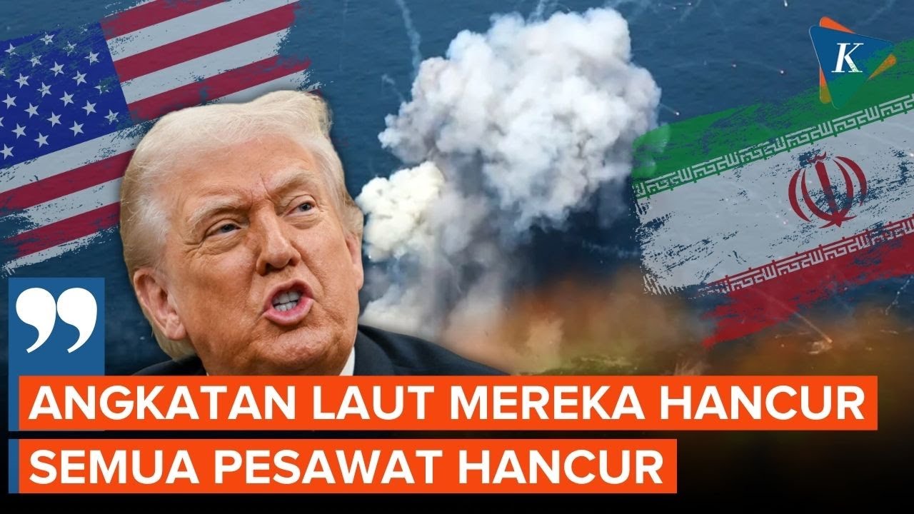Trump: AS Punya Militer Terkuat di Dunia, Semua Pesawat Iran Hancur