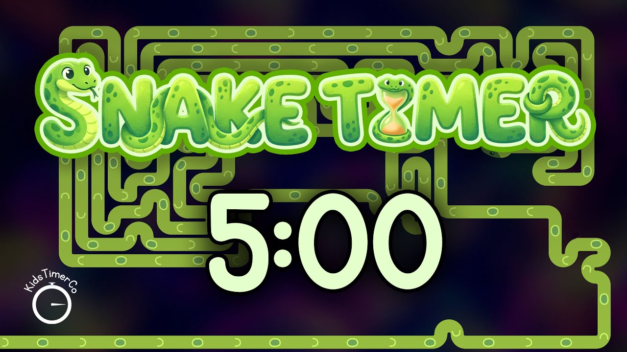 5 Minute Snake Maze Challenge! 🐍 Fun Visual Timer for Kids