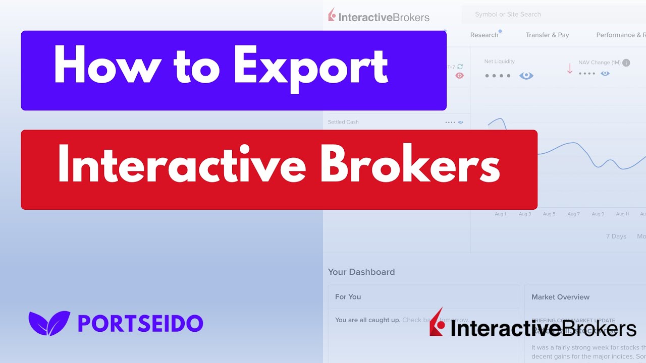 Portseido - How to Export Transaction Statements from Interactive Brokers (IBKR)