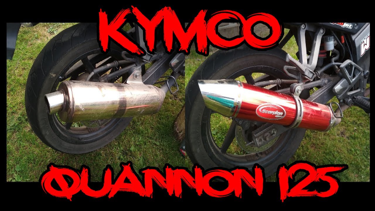 Kymco Quannon 125 - SOUND (Stock VS Chinese exhaust)