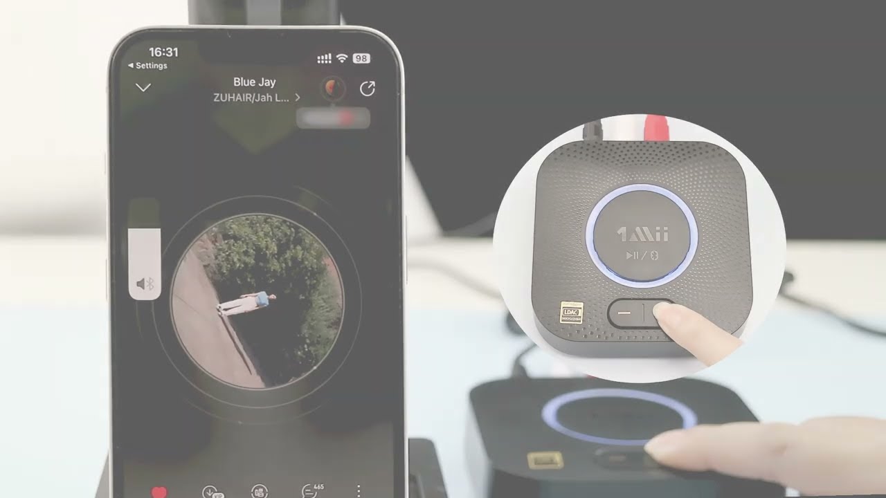 How to setup and use 1mii B06S+ Bluetooth 5.2 Receiver?