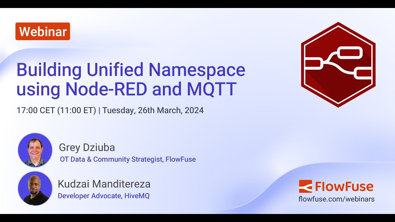 Building Unified Namespace using Node-RED and MQTT