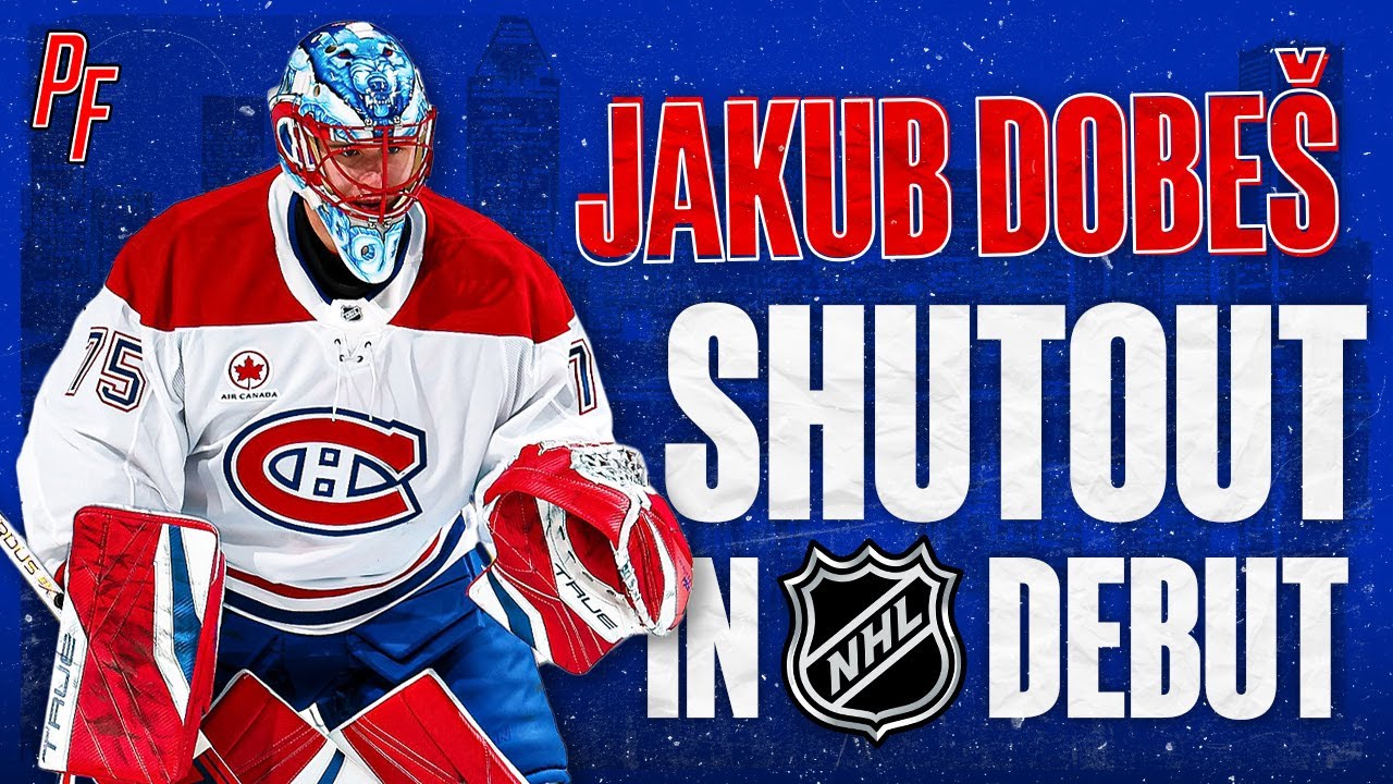 Jakub Dobeš NHL Debut - First Star / 33 Save Shutout for the Montreal Canadiens