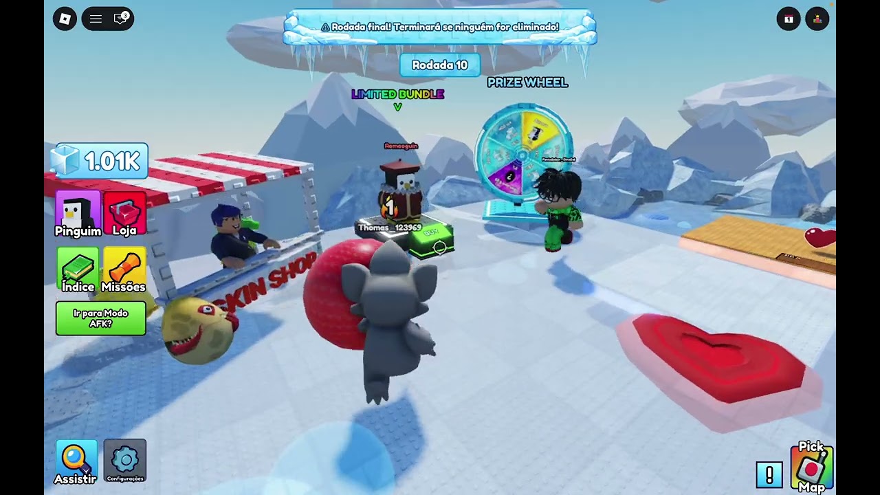 Jogando o Knokcout com meus amigos