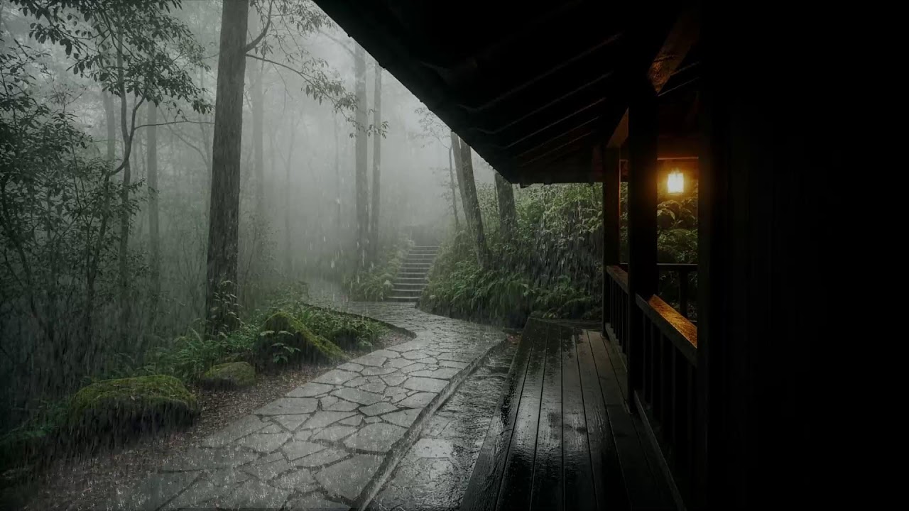 End of chaos – Gentle rain ambience – Rain washing the house – Sleep easier 😴🌧️