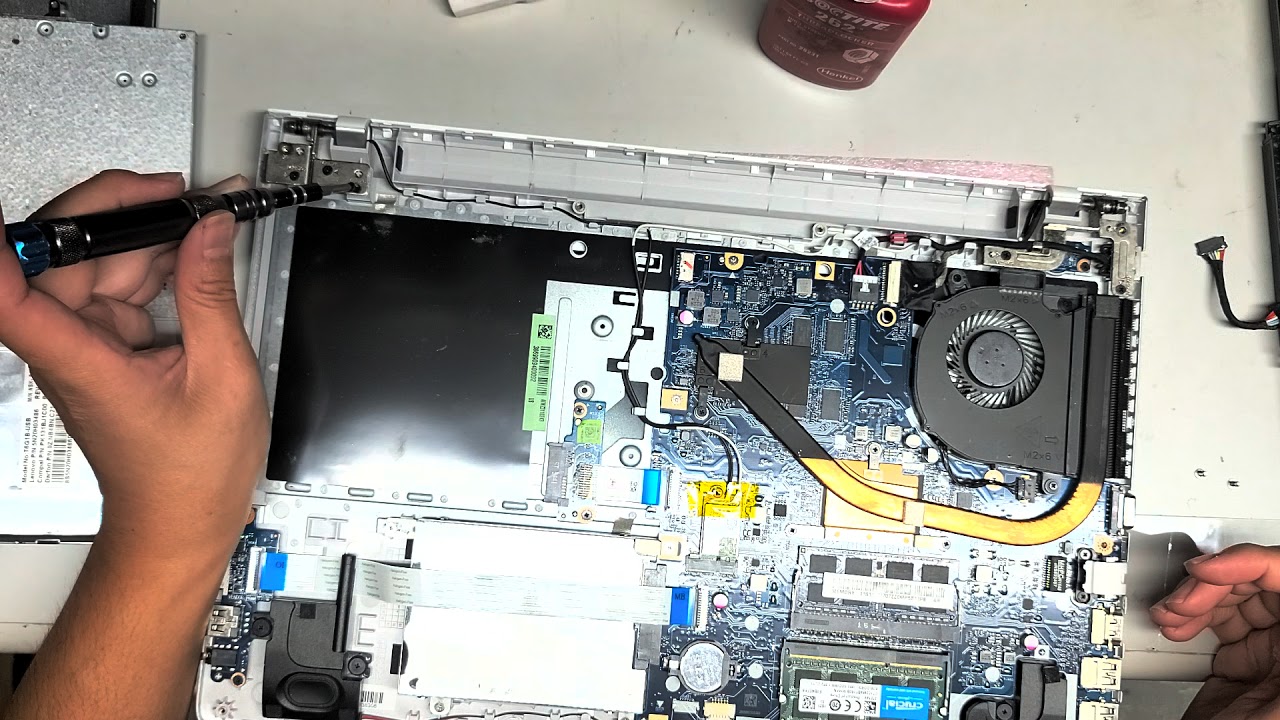 Lenovo IdeaPad 500-15ISK 80NT Disassembly RAM SSD Hard Drive Upgrade DC Jack CD Drive Repair