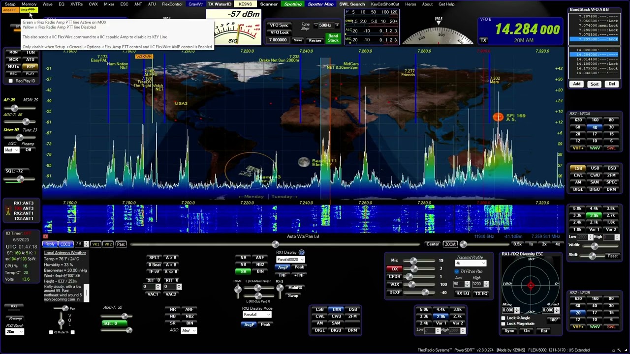 PowerSDR KE9NS Antenna naming, Remote Amp bypass.