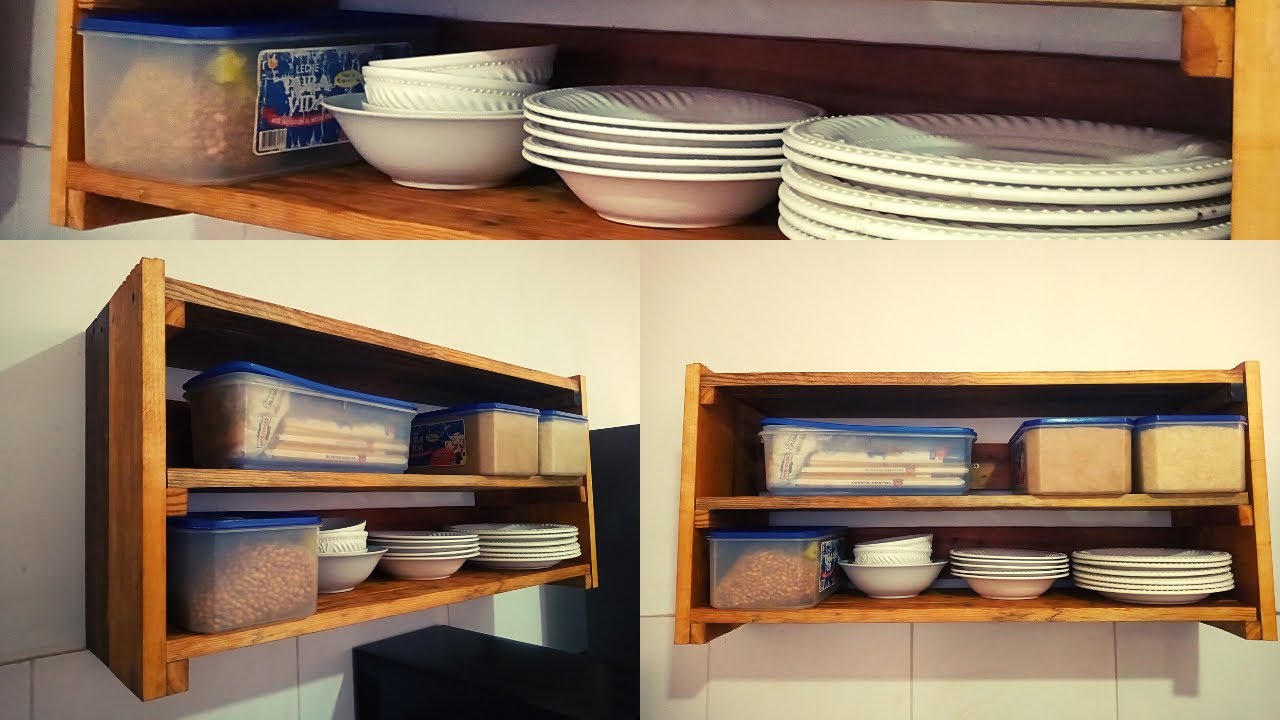 Como hacer una ALACENA DE PALETS para COCINA