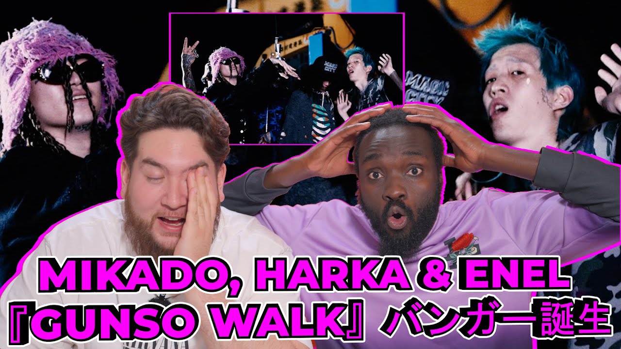 MIKADO, HARKA & ENEL - Intro *GUNSO WALK* | 03- Performance | 海外の反応 ・リリック解説!!